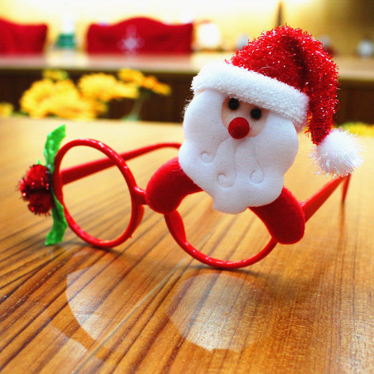 Christmas glasses frame Christmas party supplies Christmas gifts Christmas decorations glasses Santa glasses Christmas glasses frame Christmas party supplies Christmas gifts Christmas decorations glasses Santa glasses